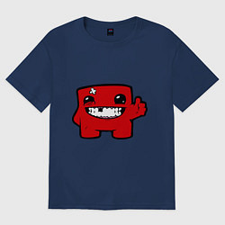 Футболка оверсайз мужская Super Meat Boy, цвет: тёмно-синий