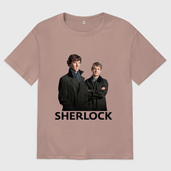 Мужская футболка оверсайз Sherlock