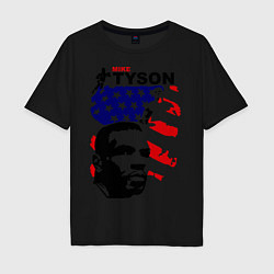 Футболка оверсайз мужская Mike Tyson: USA Boxing, цвет: черный