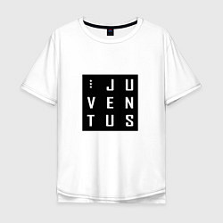 Футболка оверсайз мужская Juventus FC: Black Collection, цвет: белый