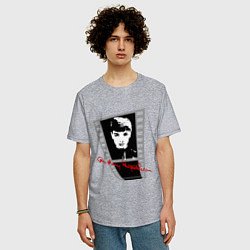 Футболка оверсайз мужская Одри Хопберн актриса, цвет: меланж — фото 2