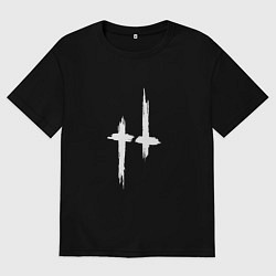 Мужская футболка оверсайз Hunt: Showdown White Logo