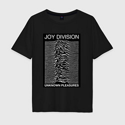 Футболка оверсайз мужская Joy Division: Unknown Pleasures, цвет: черный