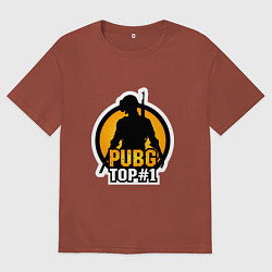 Мужская футболка оверсайз PUBG Top 1