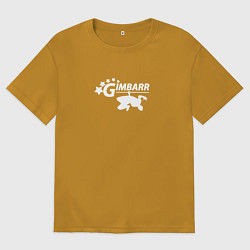 Мужская футболка оверсайз Gimbarr white