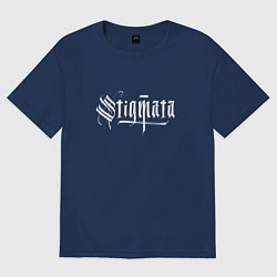 Футболка оверсайз мужская Stigmata, цвет: тёмно-синий