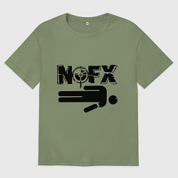 Мужская футболка оверсайз NOFX crushman