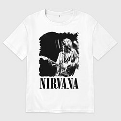 Мужская футболка оверсайз Black Nirvana