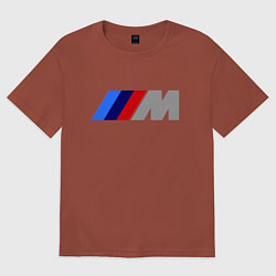 Футболка оверсайз мужская BMW M, цвет: кирпичный