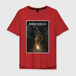 Футболка оверсайз мужская Dark Souls: Remastered, цвет: красный