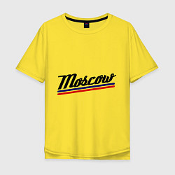 Футболка оверсайз мужская Moscow Tricolor, цвет: желтый