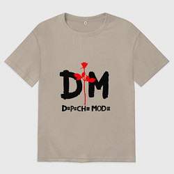 Мужская футболка оверсайз Depeche Mode Rose