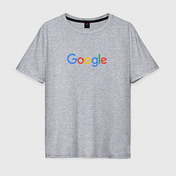 Футболка оверсайз мужская Google, цвет: меланж