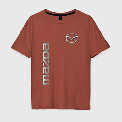 Футболка оверсайз мужская Mazda Style, цвет: кирпичный