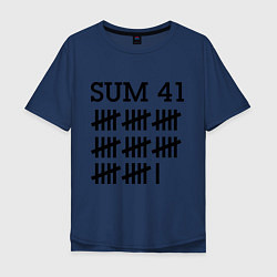 Футболка оверсайз мужская Sum 41: Days, цвет: тёмно-синий