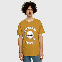 Футболка оверсайз мужская Welders Russia, цвет: горчичный — фото 2