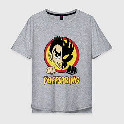 Футболка оверсайз мужская The Offspring Boy, цвет: меланж