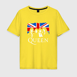 Футболка оверсайз мужская Queen UK, цвет: желтый