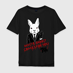 Мужская футболка оверсайз Misfits: White rabbit