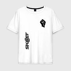 Футболка оверсайз мужская Skillet Force, цвет: белый