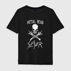 Футболка оверсайз мужская Metal Head: Slayer, цвет: черный
