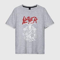 Футболка оверсайз мужская Slayer: Devil Goat, цвет: меланж