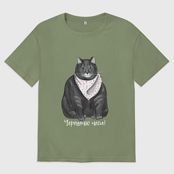 Мужская футболка оверсайз Черешню неси