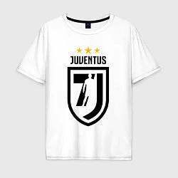 Футболка оверсайз мужская Juventus 7J, цвет: белый