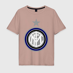 Футболка оверсайз мужская Inter FC, цвет: пыльно-розовый
