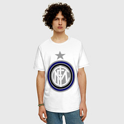 Футболка оверсайз мужская Inter FC, цвет: белый — фото 2