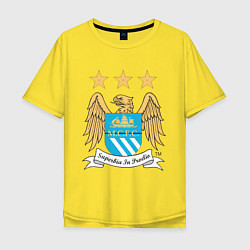 Футболка оверсайз мужская Manchester City FC, цвет: желтый