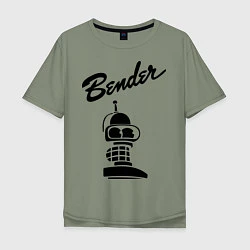 Футболка оверсайз мужская Bender monochrome, цвет: авокадо