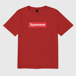 Футболка оверсайз мужская Suprememe, цвет: красный