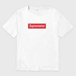 Футболка оверсайз мужская Suprememe, цвет: белый