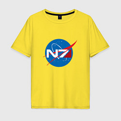 Футболка оверсайз мужская NASA N7, цвет: желтый