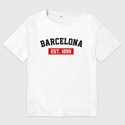 Мужская футболка оверсайз FC Barcelona Est. 1899