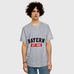 Футболка оверсайз мужская FC Bayern Est. 1900, цвет: меланж — фото 2