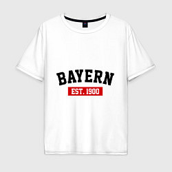 Футболка оверсайз мужская FC Bayern Est. 1900, цвет: белый