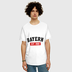 Футболка оверсайз мужская FC Bayern Est. 1900, цвет: белый — фото 2