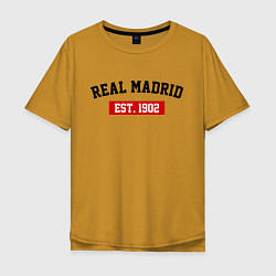 Мужская футболка оверсайз FC Real Madrid Est. 1902