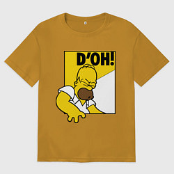 Мужская футболка оверсайз Homer D'OH!