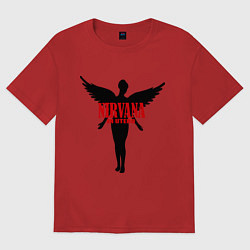 Футболка оверсайз мужская Nirvana: In Utero, цвет: красный