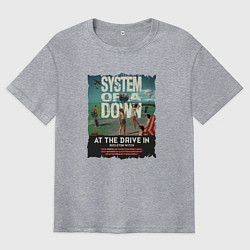 Футболка оверсайз мужская System of a Down, цвет: меланж