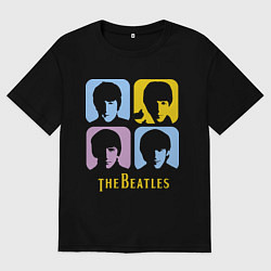 Мужская футболка оверсайз The Beatles: pop-art