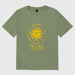 Футболка оверсайз мужская Praise The Sun, цвет: авокадо