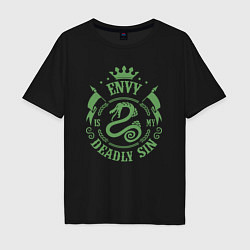 Футболка оверсайз мужская Envy: Deadly Sin, цвет: черный