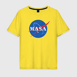 Футболка оверсайз мужская NASA: Masa, цвет: желтый