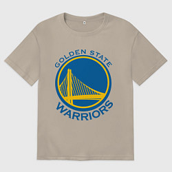 Мужская футболка оверсайз Golden state Warriors