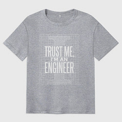 Мужская футболка оверсайз I'm an Engineer