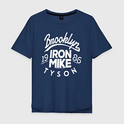 Футболка оверсайз мужская Brooklyn: Iron Mike, цвет: тёмно-синий
